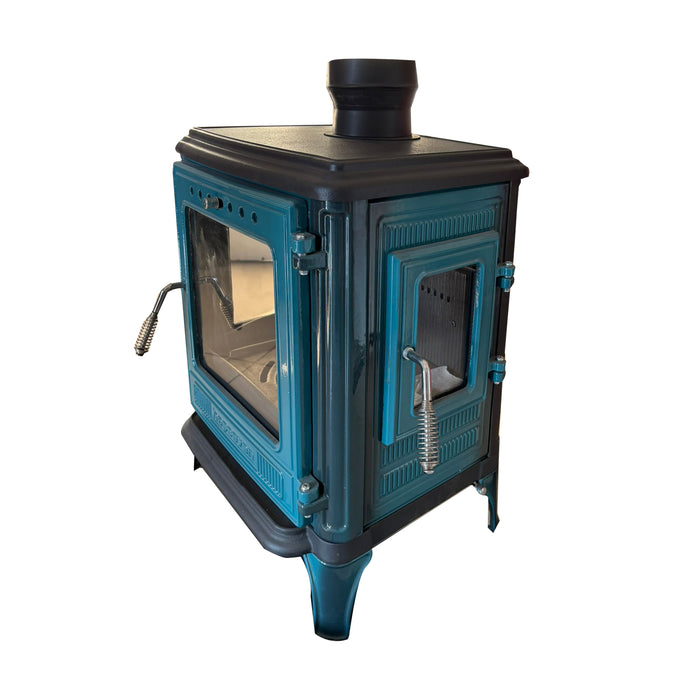 Mini Iron Cast Stove Blue