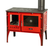 Cast Iron Vintage Stove Red