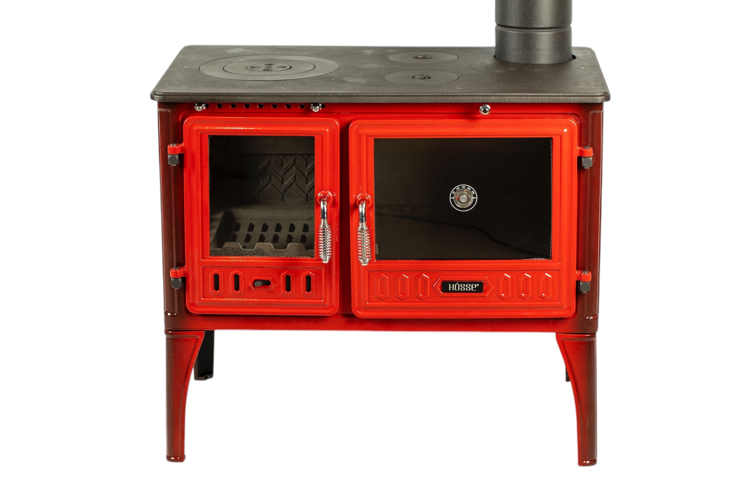 Cast Iron Vintage Stove Red