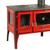 Cast Iron Vintage Stove Red