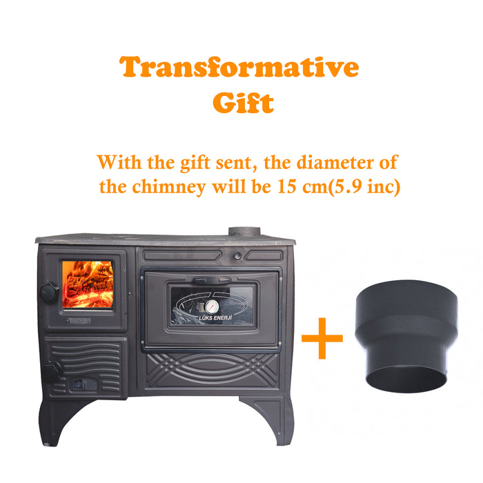 Black Cast Iron Stove