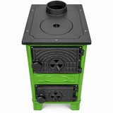 Portable White Wood-Burning Stove Without a Flue – Compact Cabin & Camping Cookstove Green