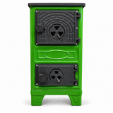 Portable White Wood-Burning Stove Without a Flue – Compact Cabin & Camping Cookstove Green