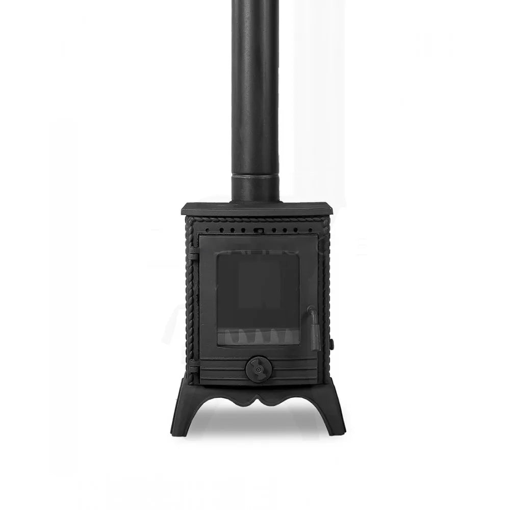 Black Cast Iron Stove - Farmhouse Stove With Oven Fire Pit Gift - CastingFire