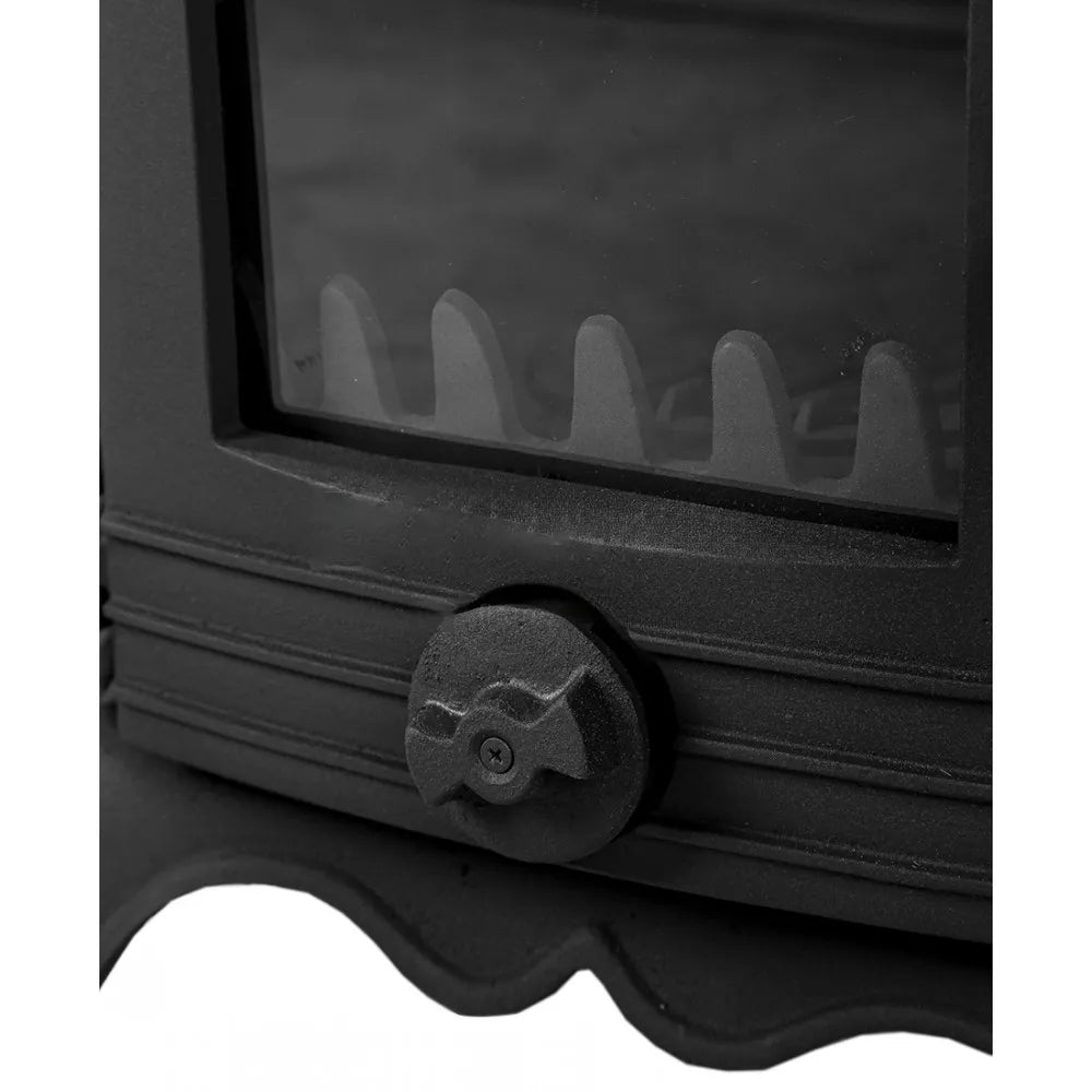 Black Cast Iron Stove - Farmhouse Stove With Oven Fire Pit Gift - CastingFire