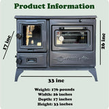 Black Cast Iron Wood Stove Pipe Set - 3 Straight Pipes + 1 Elbow Pipe - TheCastingFire