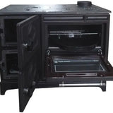 Black Cast Iron Wood Stove Pipe Set - 3 Straight Pipes + 1 Elbow Pipe - TheCastingFire