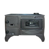 Brick Lined Fireplace Cast Iron Stove With Oven - CastingFire