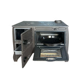 Brick Lined Fireplace Cast Iron Stove With Oven - CastingFire