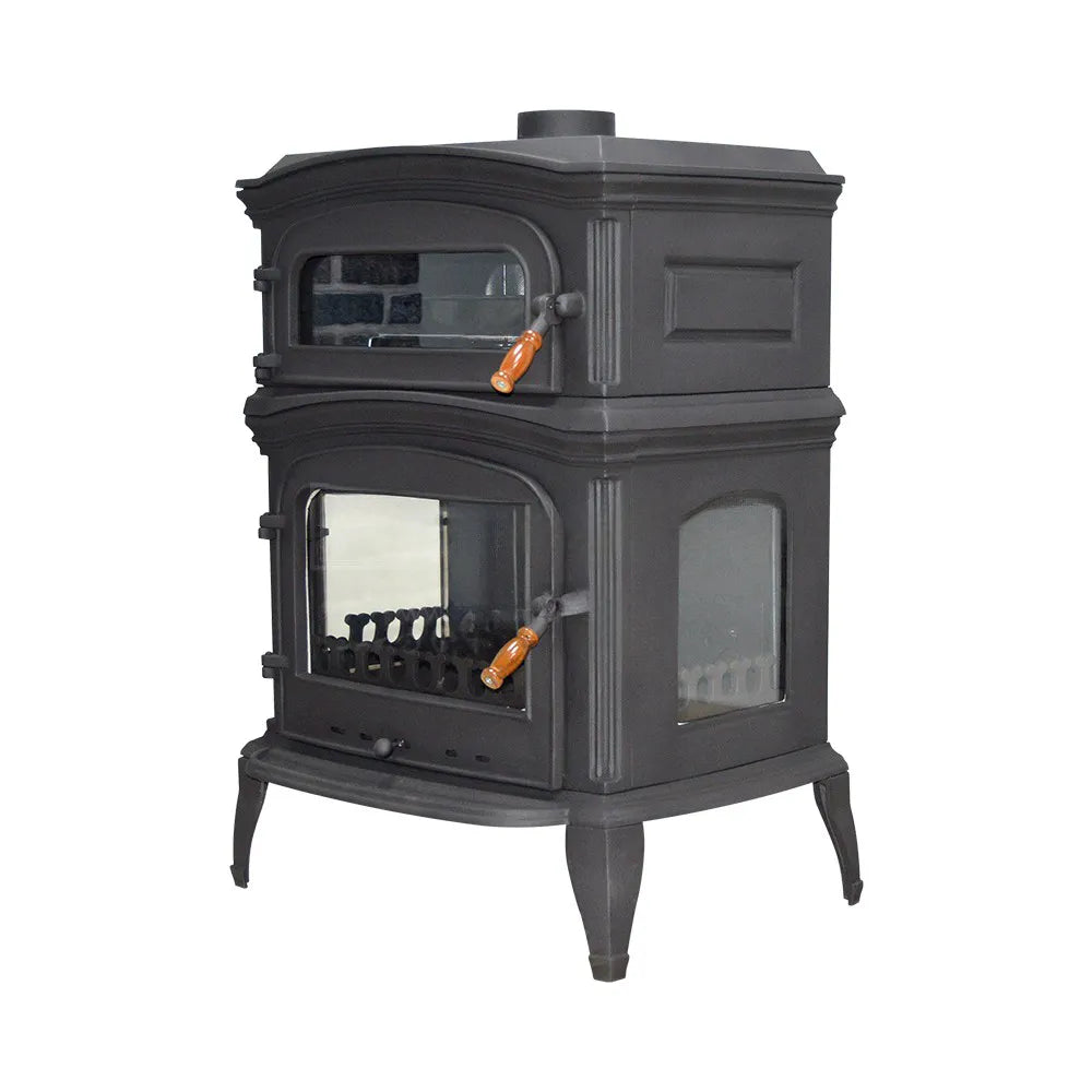 Burning Fireplace Cooker Wood Stove - CastingFire