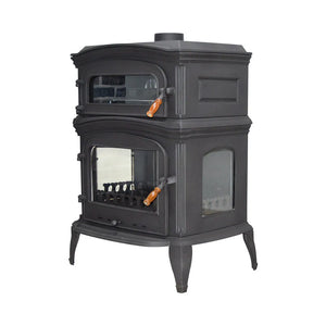 Burning Fireplace Cooker Wood Stove - CastingFire