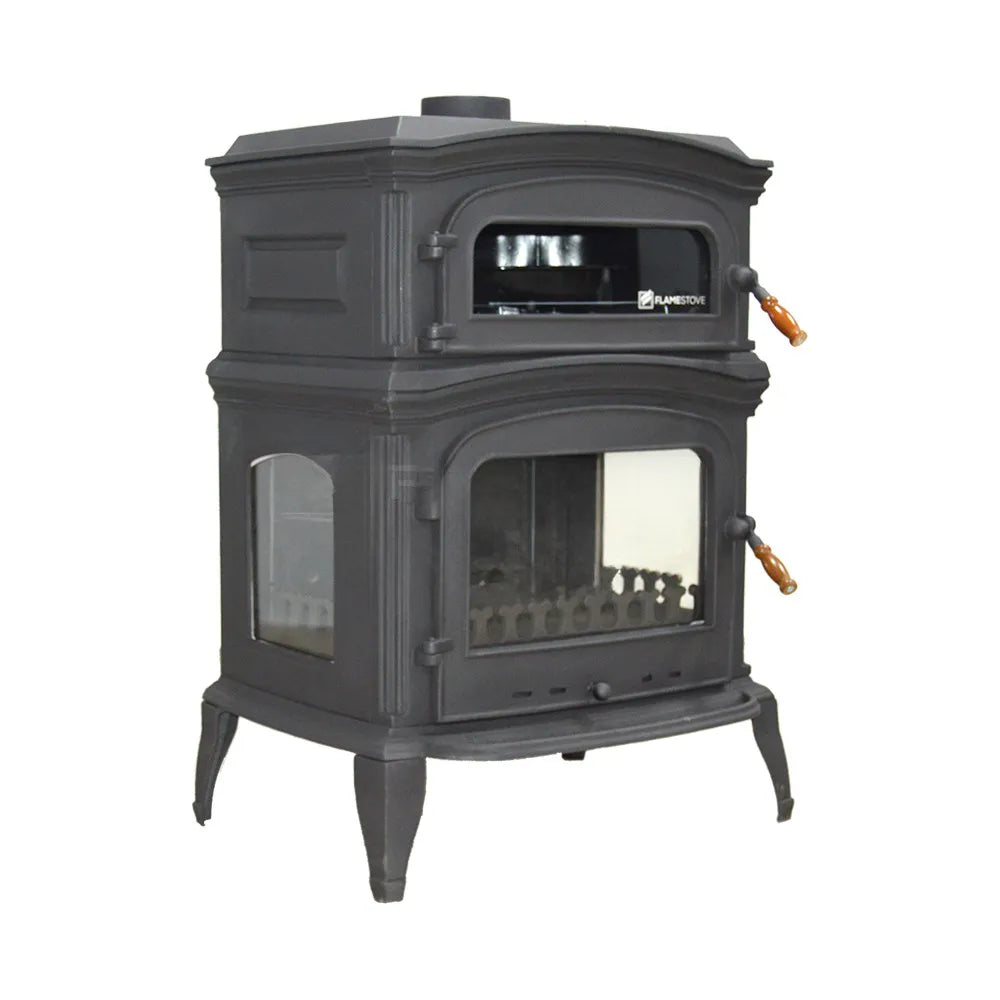 Burning Fireplace Cooker Wood Stove - CastingFire