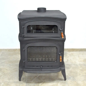 Burning Fireplace Cooker Wood Stove - CastingFire