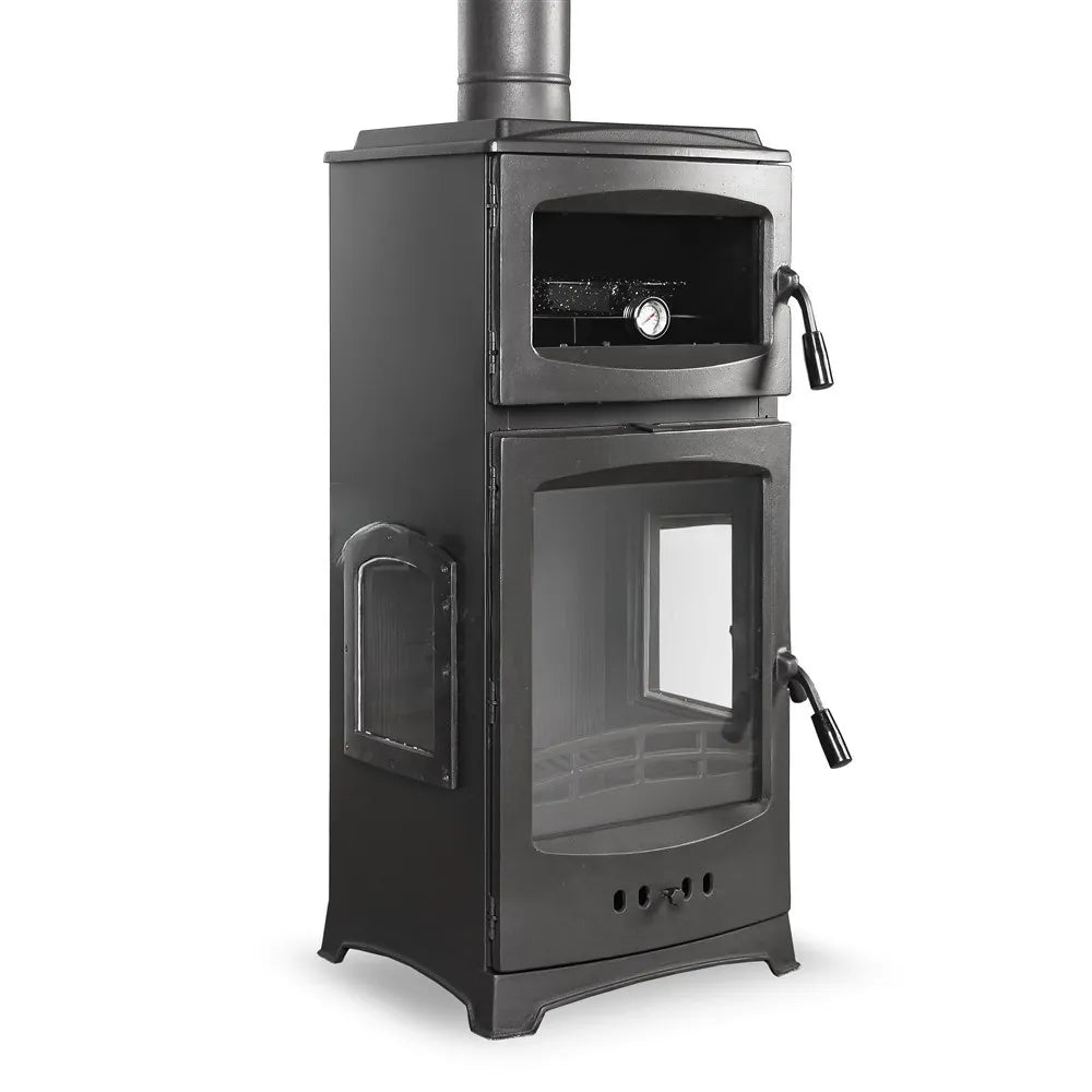 Cast Iron Stove with Lux Oven Side Cover - CastingFire