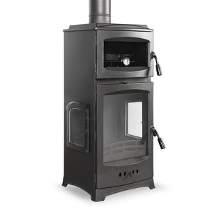 Cast Iron Stove with Lux Oven Side Cover - CastingFire