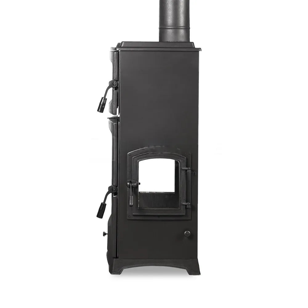 Cast Iron Stove with Lux Oven Side Cover - CastingFire