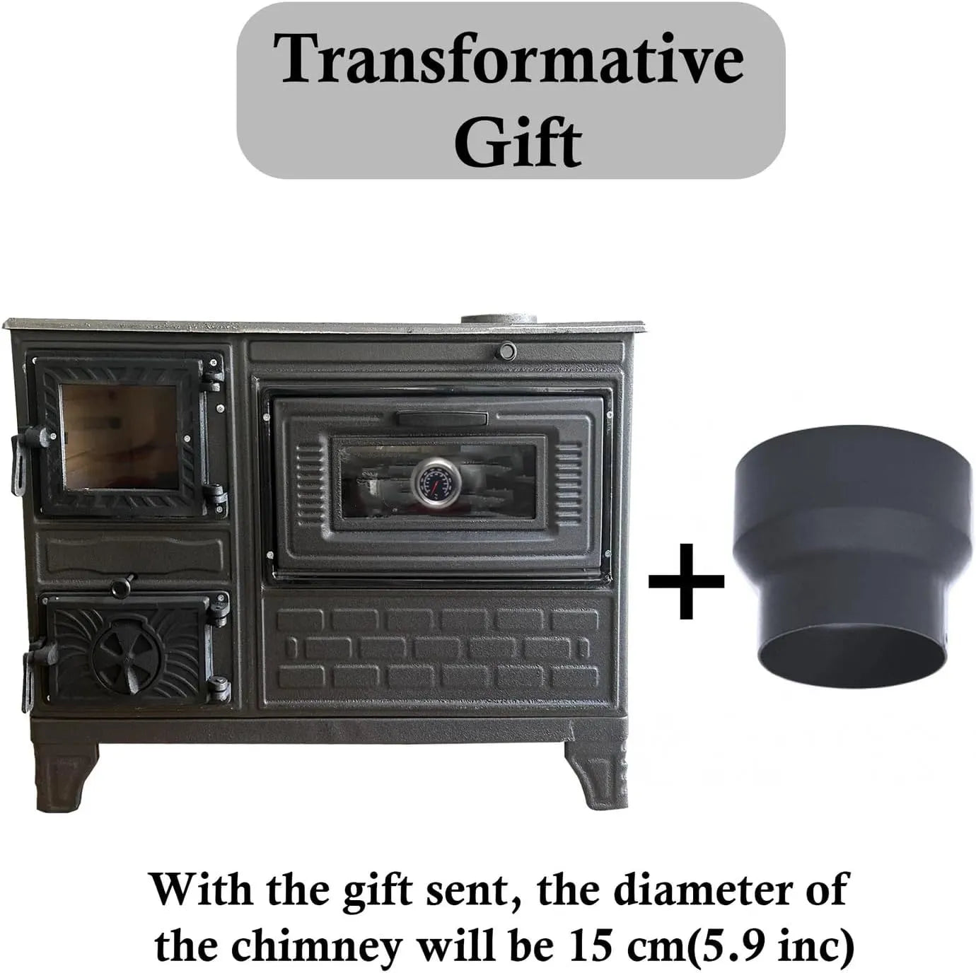 Cast Iron Stove with Oven - TheCastingFire