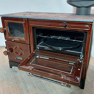 Cast Iron Stove with Oven Brown - CastingFire