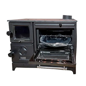 Cast Iron Stove with Oven - Cast Iron Fireplace - CastingFire