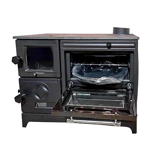 Cast Iron Stove with Oven - Cast Iron Fireplace - CastingFire