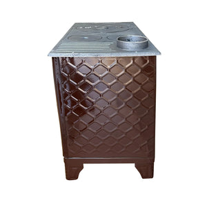 Cast Iron Stove with Oven Cast Iron Fireplace Brown - Casting Fire