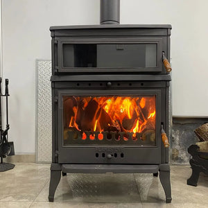 Cast Iron Stove with Retro Vertical Oven - CastingFire