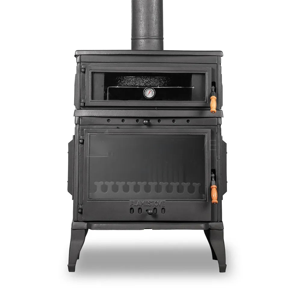 Cast Iron Stove with Retro Vertical Oven - CastingFire