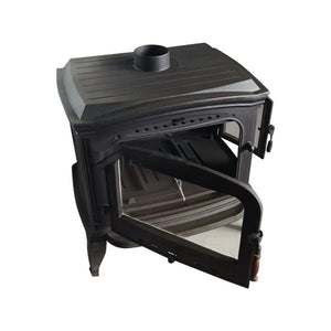 Cast Iron Stove with Side Cover - CastingFire