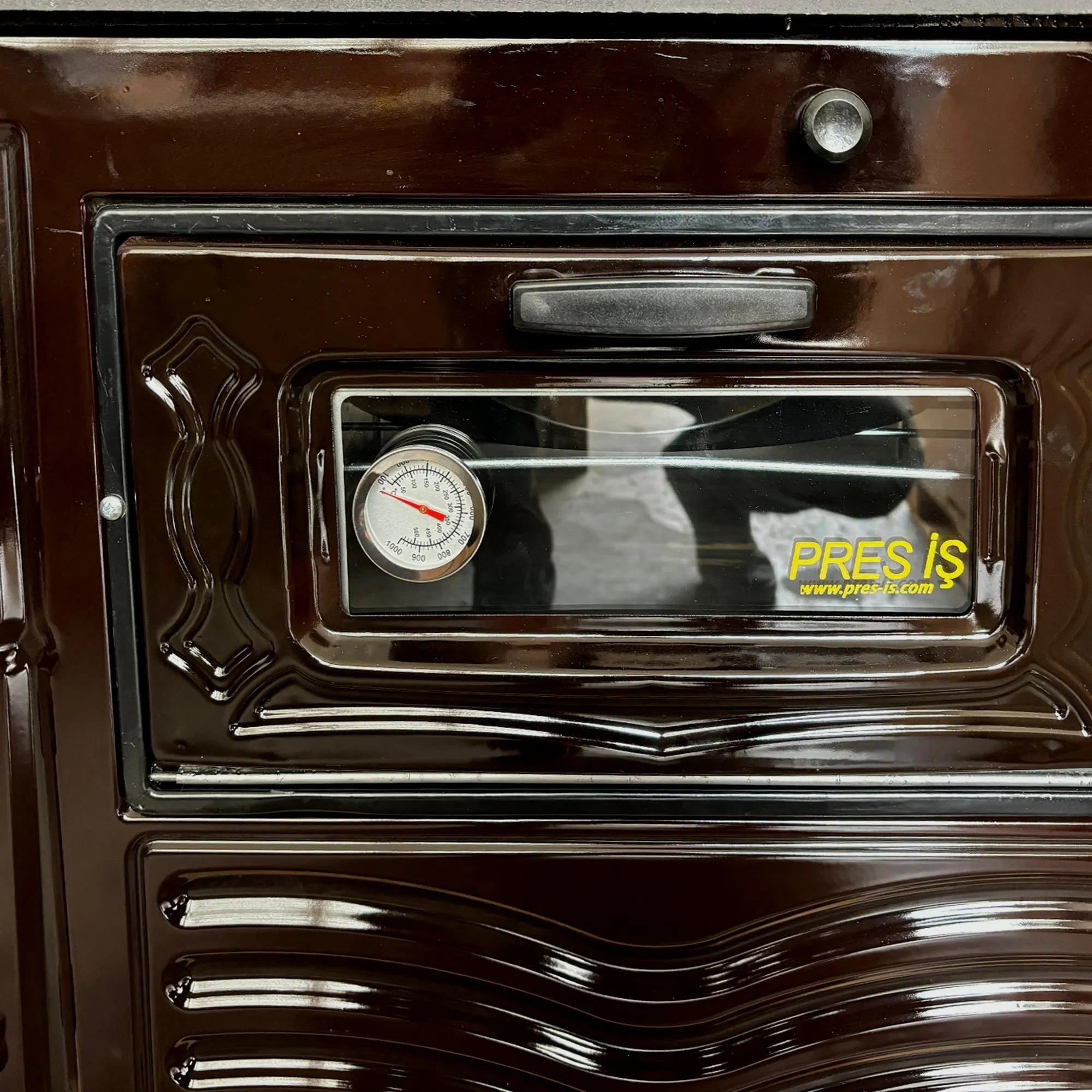 Cast Iron Wood Cook Stove with Oven Brown - CastingFire