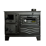 Cast Iron Wood Stove with Oven Black - CastingFire