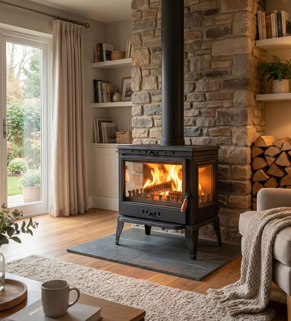 Burning Fireplace Wood Stove Cooker Stove Farmhouse Stove With Oven Fire Pit Gift