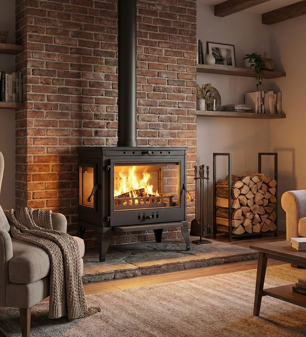 Burning Fireplace Wood Stove Cooker Stove Farmhouse Stove With Oven Fire Pit Gift