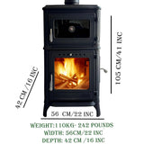Colorful Cast Iron Wood Stove Pipe Set 3 Straight Pipes + 1 Elbow Pipe - TheCastingFire