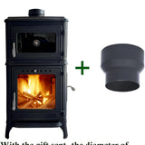 Colorful Cast Iron Wood Stove Pipe Set 3 Straight Pipes + 1 Elbow Pipe - TheCastingFire