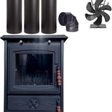 Colorful Cast Iron Wood Stove Pipe Set 3 Straight Pipes + 1 Elbow Pipe - TheCastingFire