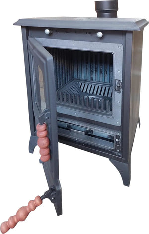 Colorful Cast Iron Wood Stove Pipe Set 3 Straight Pipes + 1 Elbow Pipe - TheCastingFire