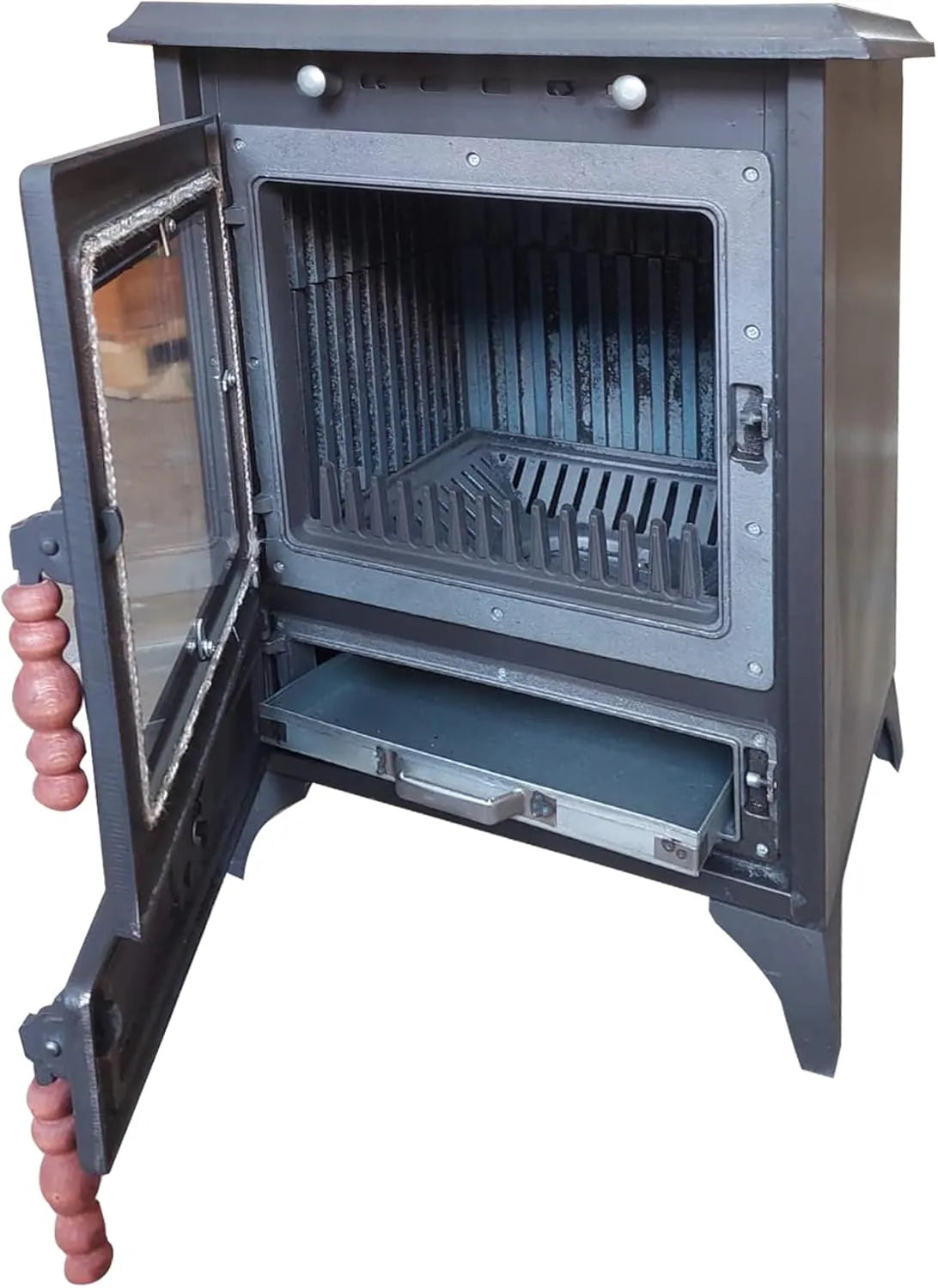 Colorful Cast Iron Wood Stove Pipe Set 3 Straight Pipes + 1 Elbow Pipe - TheCastingFire