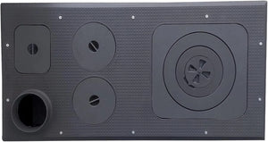 Colorful Cast Iron Wood Stove Pipe Set 3 Straight Pipes + 1 Elbow Pipe - TheCastingFire