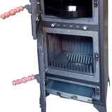 Colorful Cast Iron Wood Stove Pipe Set 3 Straight Pipes + 1 Elbow Pipe - TheCastingFire