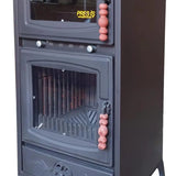 Colorful Cast Iron Wood Stove Pipe Set 3 Straight Pipes + 1 Elbow Pipe - TheCastingFire