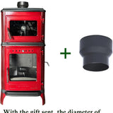 Colorful Cast Iron Wood Stove Pipe Set 3 Straight Pipes + 1 Elbow Pipe - TheCastingFire