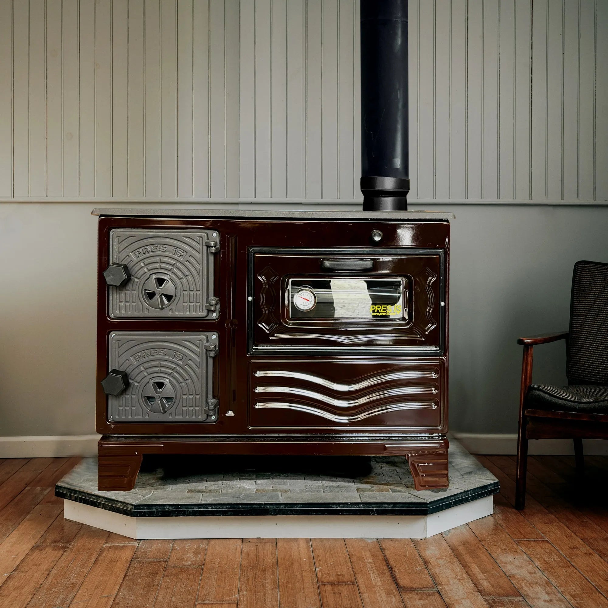 Durable Cast Baking Oven Cooker Oven by Burning Wood - CastingFire