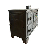 Durable Cast Baking Oven Cooker Oven by Burning Wood Black - CastingFire