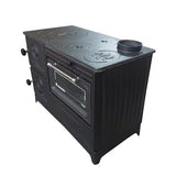 Grey Cast Iron Stove with Oven - Casting Fire
