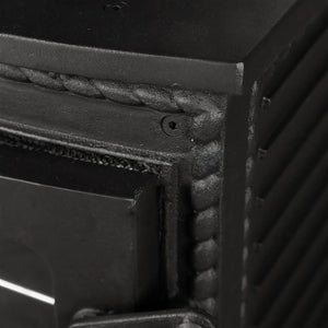 Lux Retro Black Cast Iron Stove - CastingFire