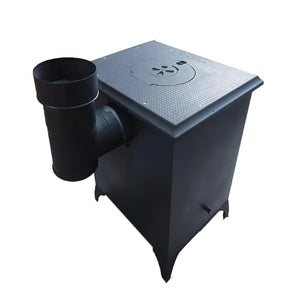 Matte Black Small Cast Iron Stove - Casting Fire