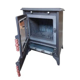 Matte Black Small Cast Iron Stove - Casting Fire