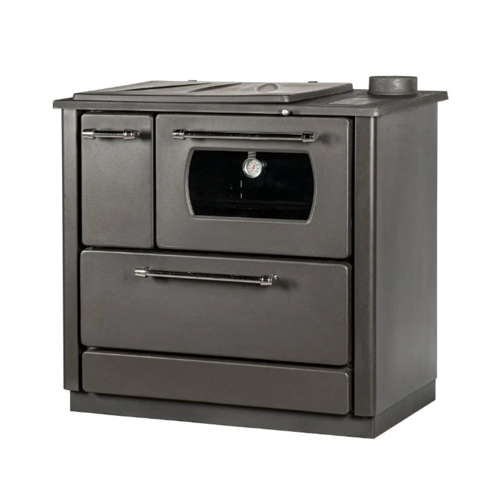 Maxi Wood Cook Stove Black - Nominal Heat Power: 7.9 kw - TheCastingFire