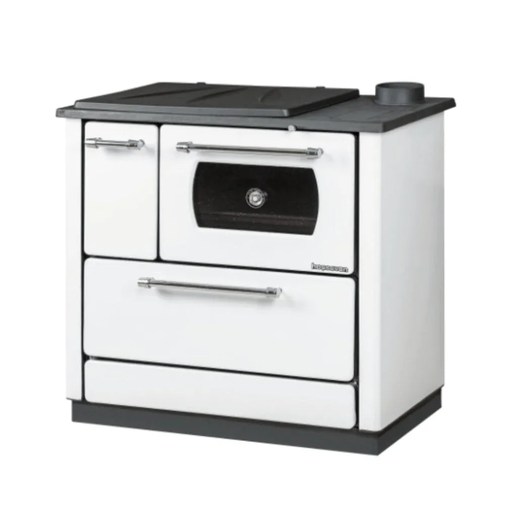 Maxi Wood Cook Stove White - Nominal Heat Power: 7.9 kw - TheCastingFire