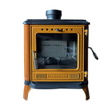 Mini Iron Cast Stove Yellow - TheCastingFire